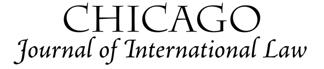 Chicago Journal of International Law