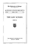 Law School Announcements 1930-1931