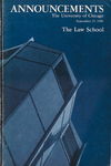 Law School Announcements 1981-1982