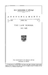 Law School Announcements 1921-1922