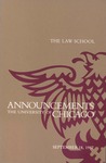 Law School Announcements 1987-1988 by Law School Announcements Editors